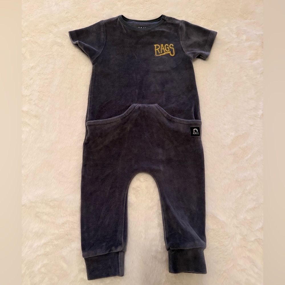 RAGS Dark Gray Baby Jumpsuit